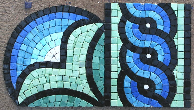 mosaic sample for thompson geometric mosaic tile design