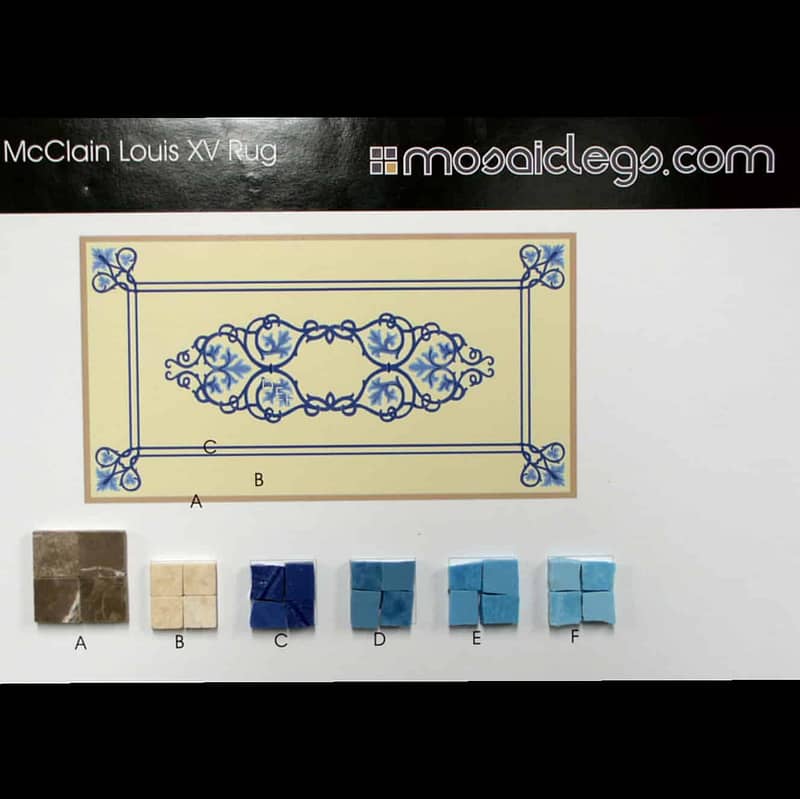 Mosaiclegs Projects Sample Colors for Mclain Rug