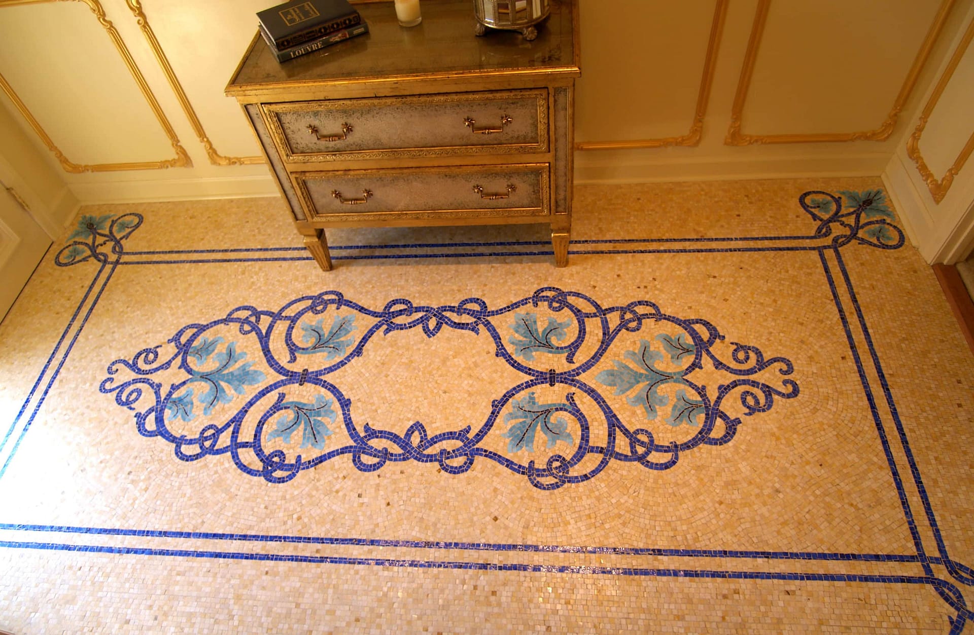 Mclain Mosaic Marble Carpet
