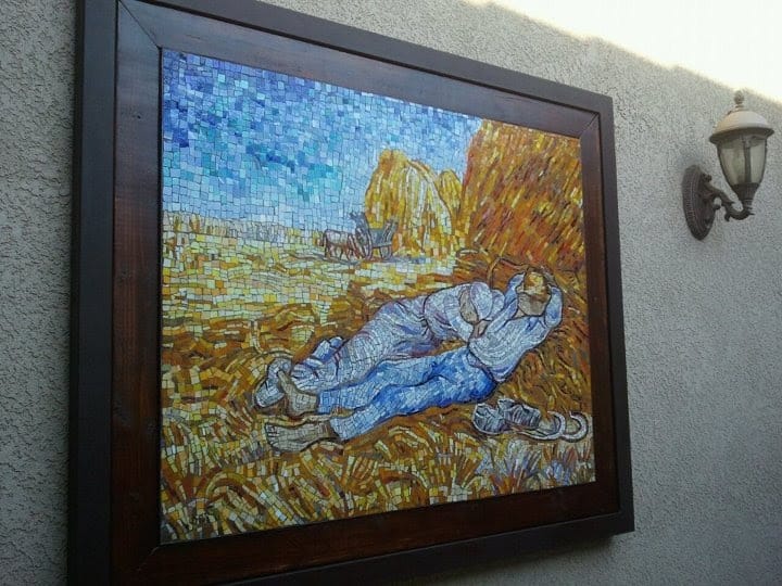 Mosaic mural frame by Studio Steel