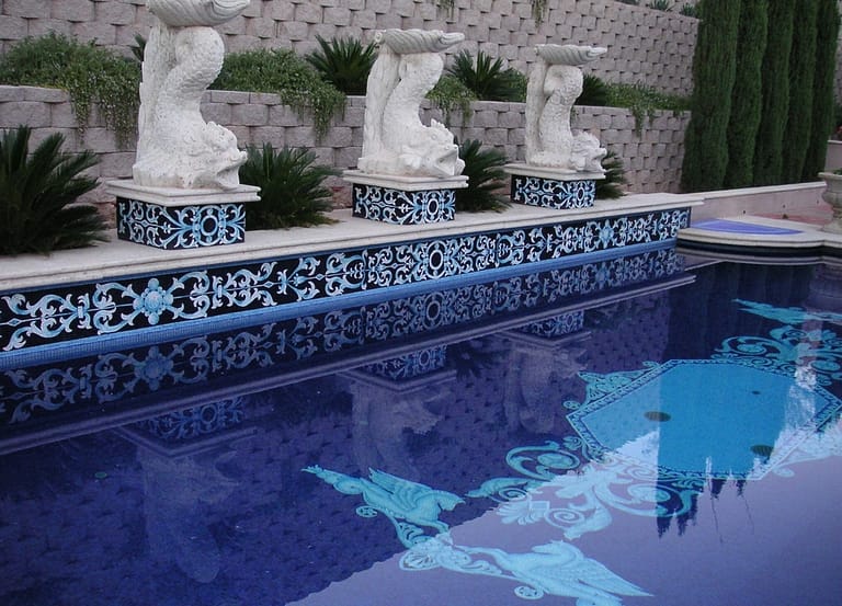 Bixenman All tile Pool Mosaic Venetian Design